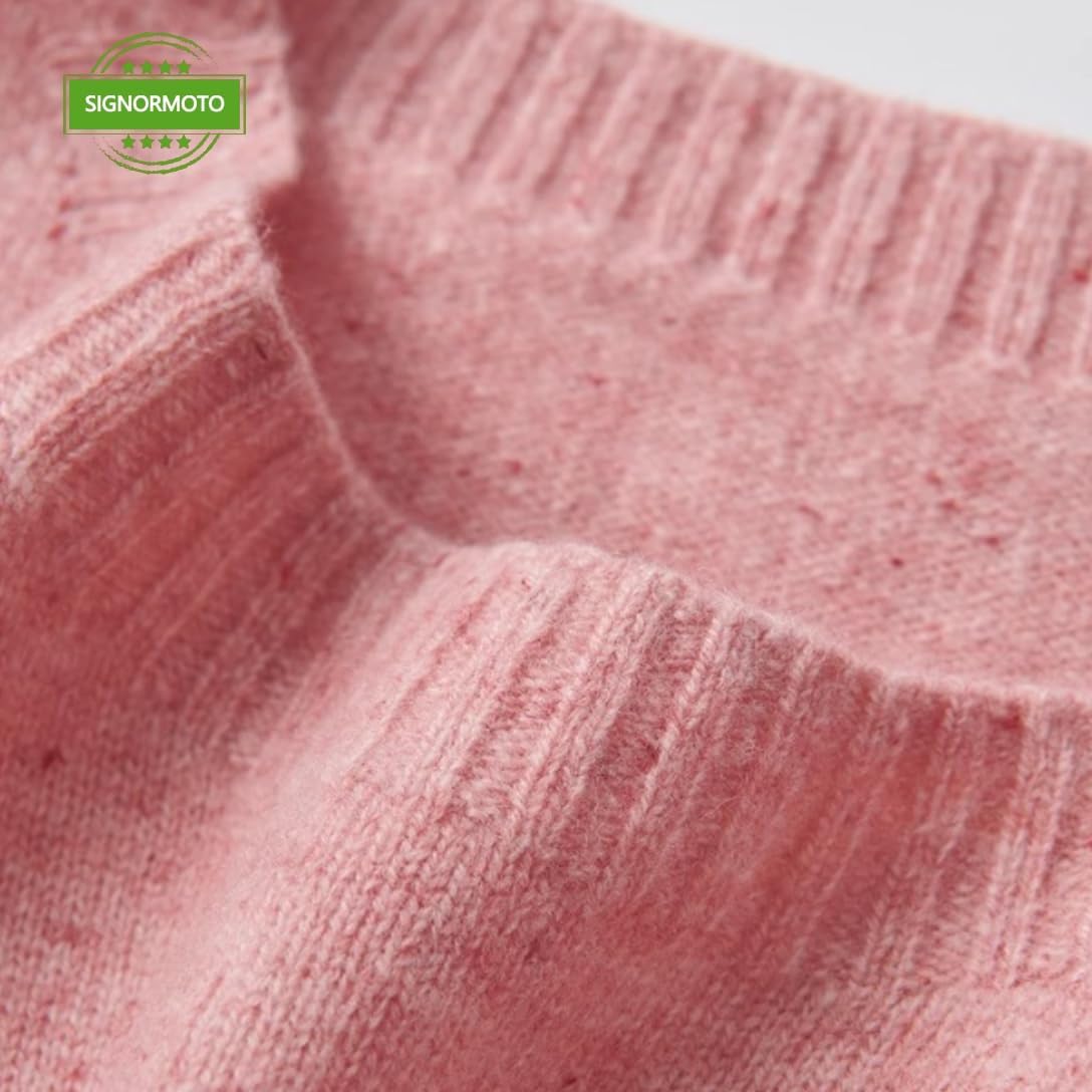 [SIGNORMOTO] ニットベスト レディース 秋 カジュアル 暖かい 重ね着 柔らかい 編み物 ゆったり 体型カバー 袖なし