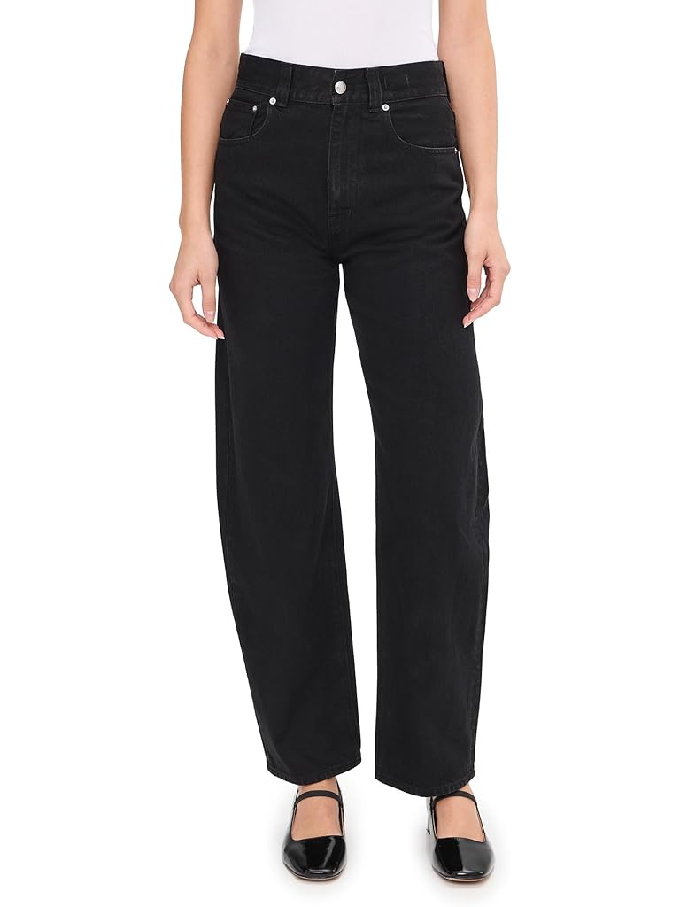 Black Madewell Balloon Jean In Black Frost