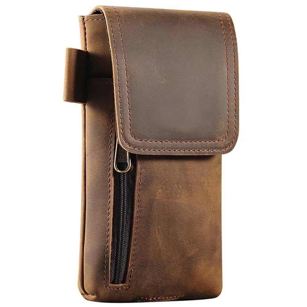 Bolso de hombro de cuero para el día a día de un hombre de negocios activo
