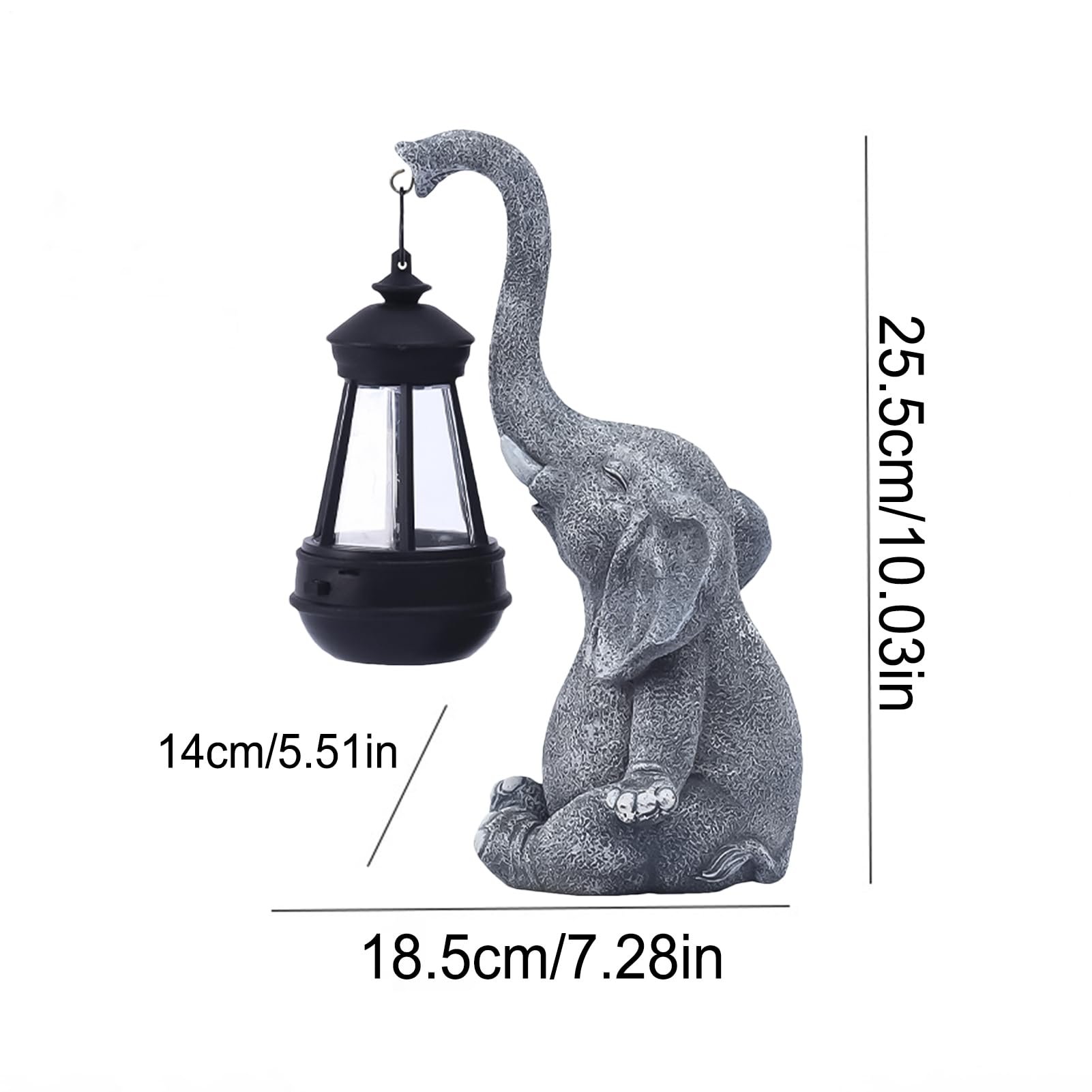 Figurka solarna s?onia, figurka ogrodowa LED, ozdoba trawnika z