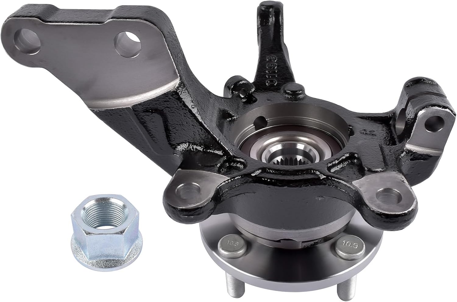 Front Right Steering Knuckle & Wheel Bearing Hub Assembly Replacement for Nissan Versa 13-19 Versa Note 14-19 L4 1.6L BR935010LK