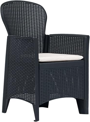 Miniatura 3 de Sillas de patio, 2 piezas, muebles de salón al aire libre, silla de balcón, sillas de césped, sillas de terraza, resistentes a la intemperie, para