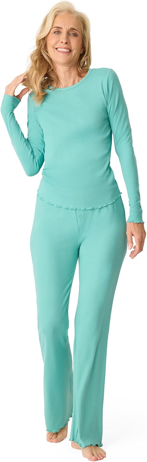 PJ Salvage womens Lacey Jade Pajama Set
