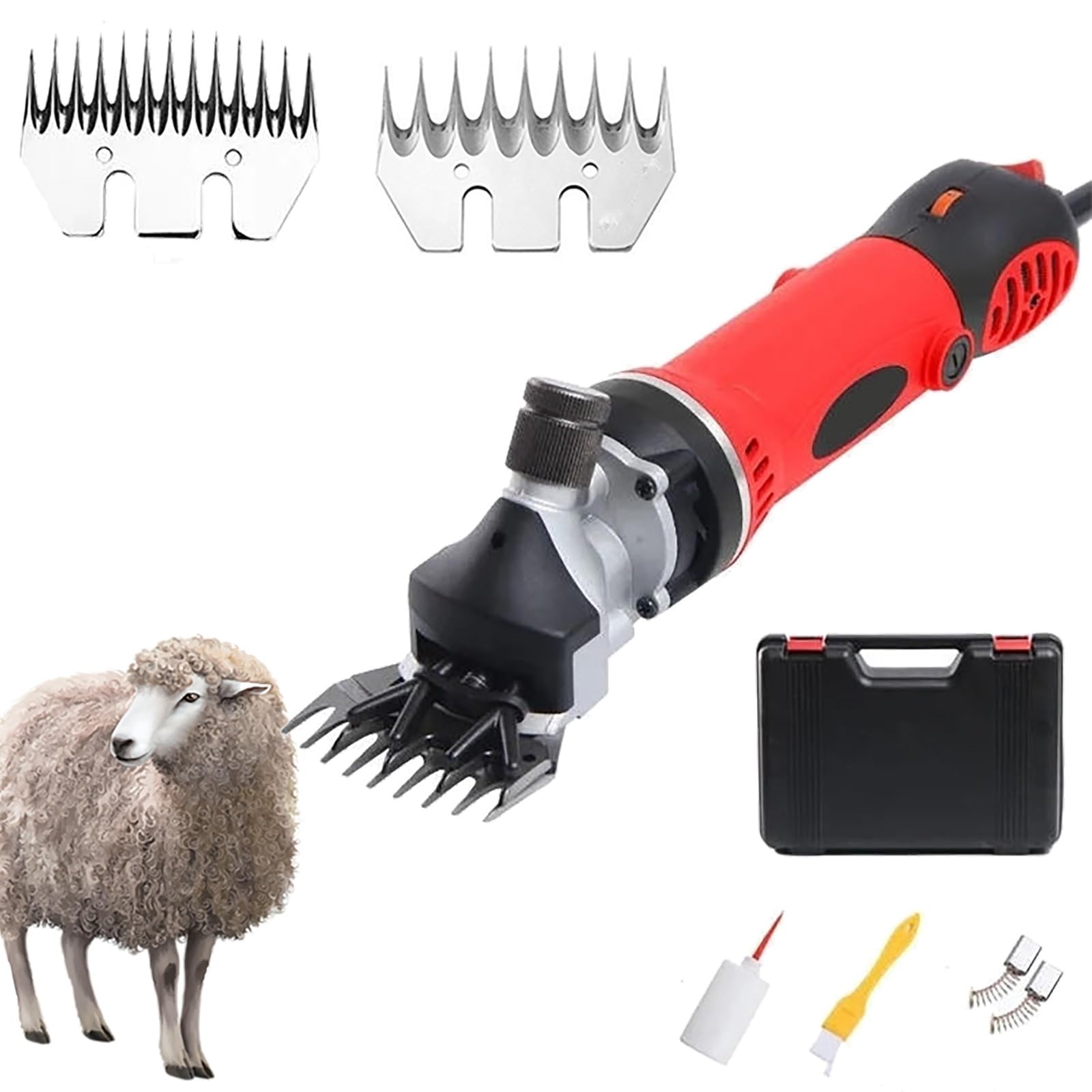 Tosatrice elettrica for pecore, forbici cesoie for capre e cavalli, lama da 9+ 13 denti, 6 marce, for pecore, capre, lama, alpaca