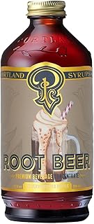 Portland Syrups Genuine Root Beer Syrup - Premium Beverage Concentrate for Authentic Cocktails, Soda, Ice Cream, Coffee Drinks, and More - 12 oz with 12 Servings (Pack of 1)