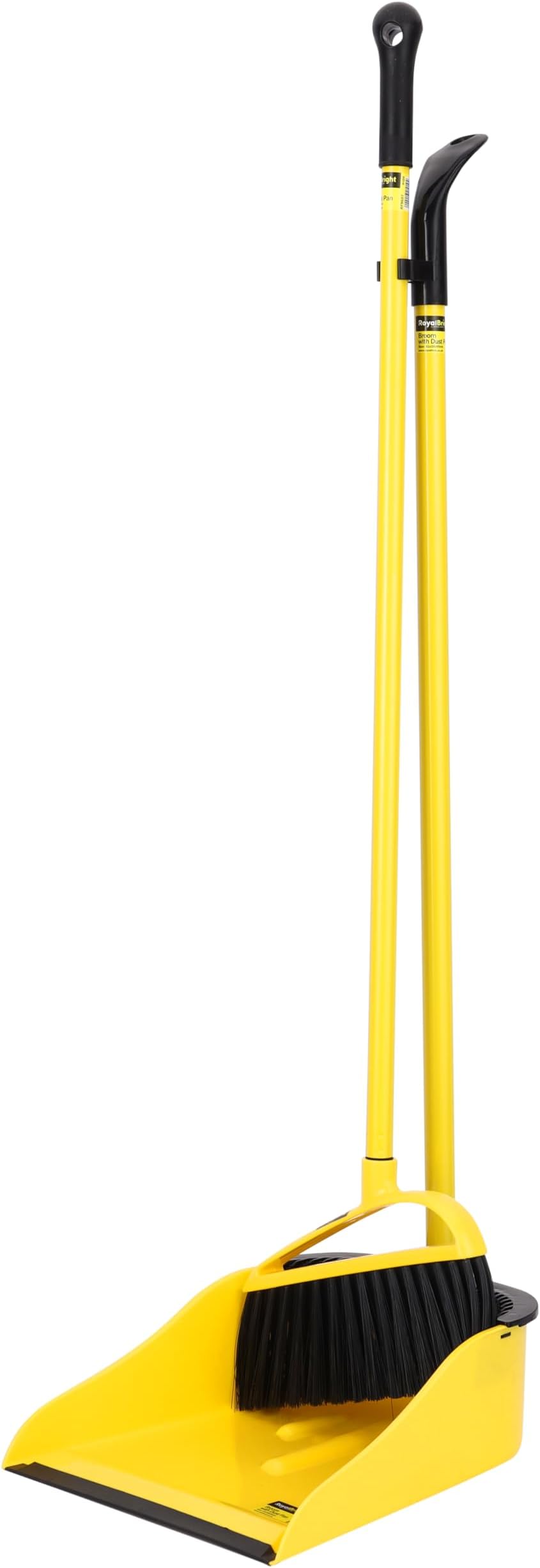 Royalford RF9657 Cleaning Brush with Dust Pan, Beige