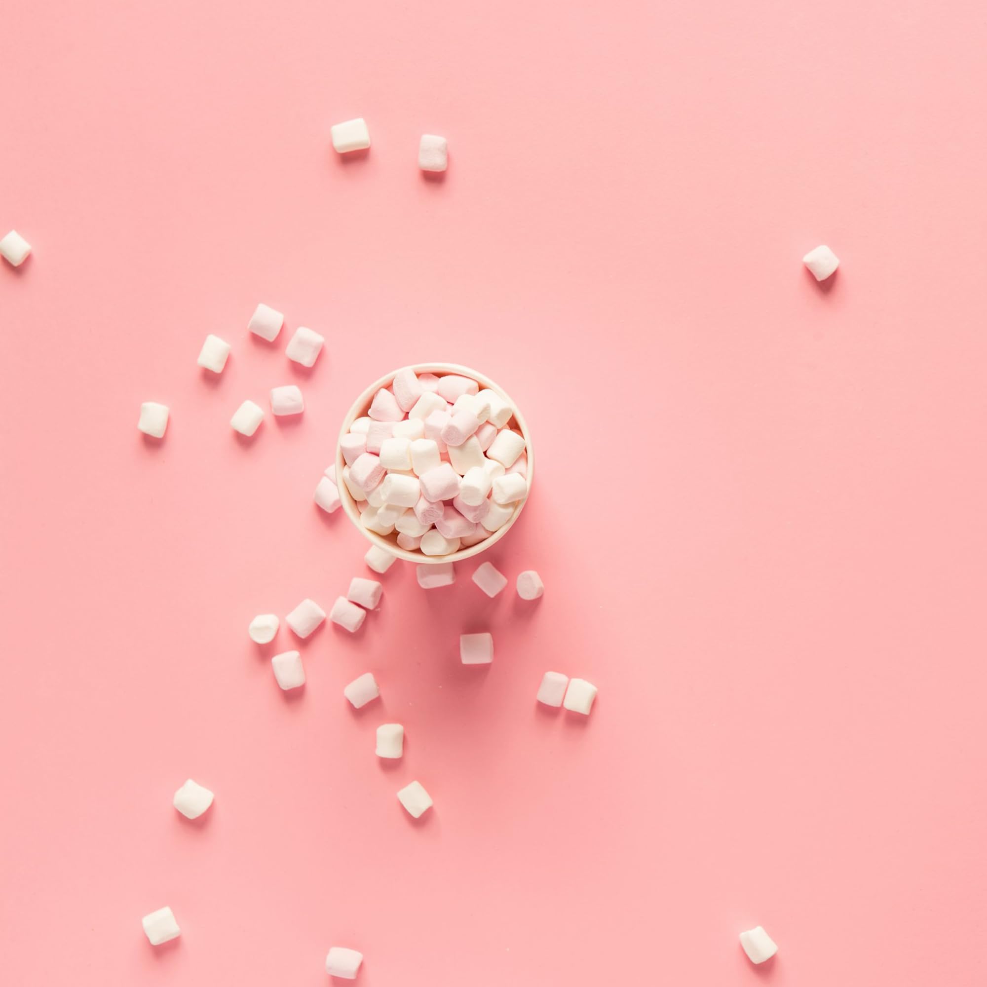 BAM Mini pianki marshmallows, posypka do ciast, idealna do dekoracji ciast, różowa, kremowa i biała, 250 g