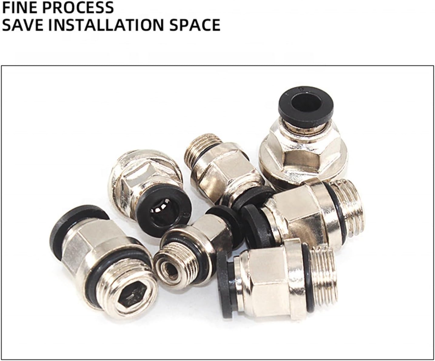 PC Direct Quick Connect Solenoid Valve Connector 5Pcs(PC10-G02)