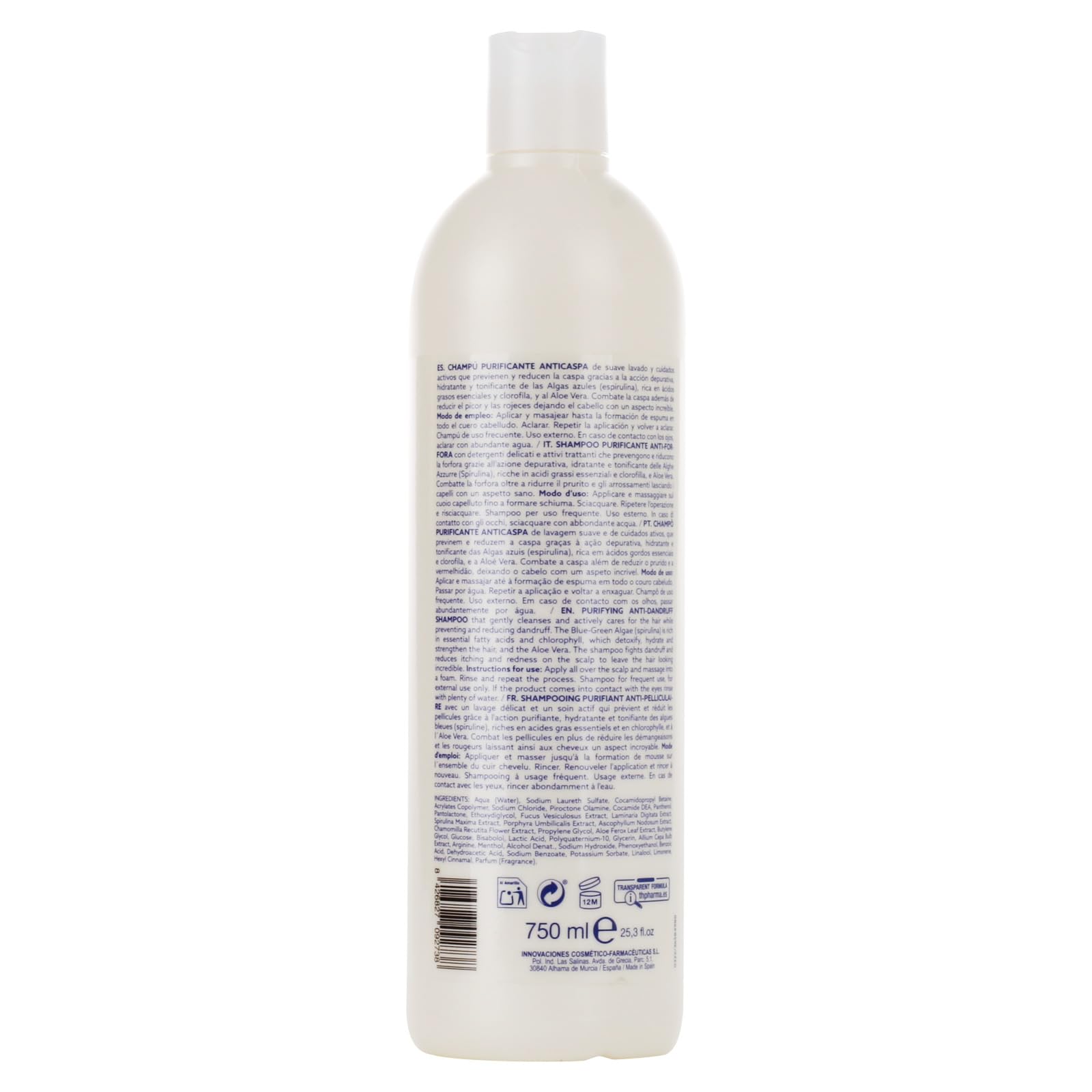 Thader Th Pharma Antispray Purifying Shampoo 750ml, 750 ml (Pack of 1) - Image 2