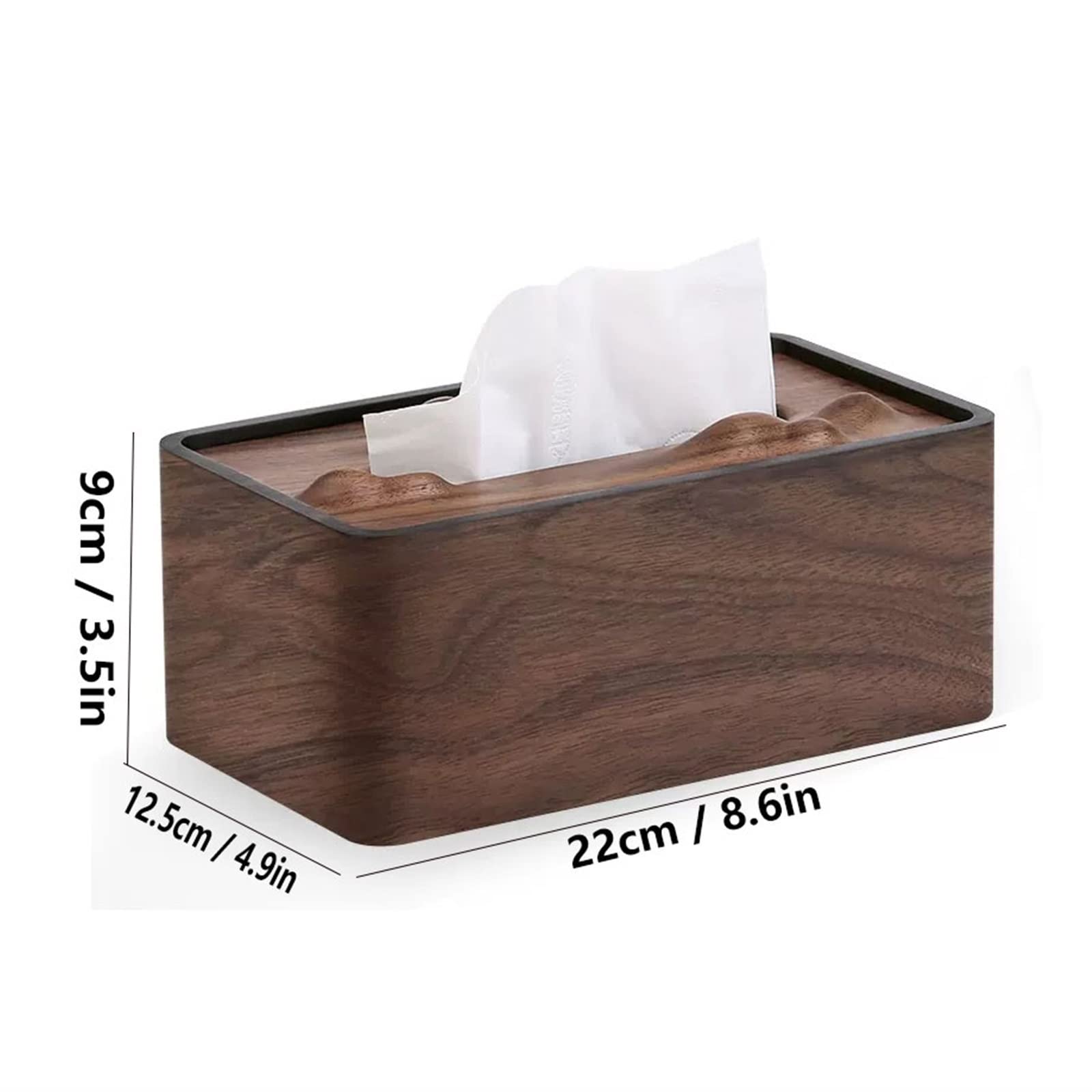 LUCBEI Kosmetiktücherbox Tissue-Box-Halter Moderne rechteckige Tissue-Aufbewahrungsbox Wohnzimmer Schlafzimmer Büro Desktop-Dekor Tissue-Box-Abdeckung Taschentuchspender (Color : A)