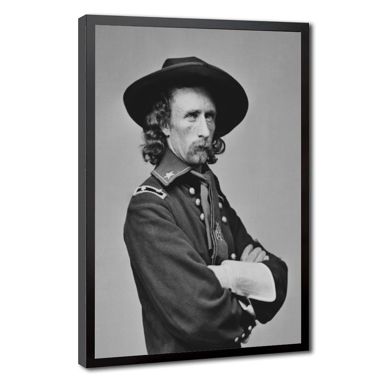 Toile George Armstrong Custer 1865 impression d'art avec cadre suspendu - 8