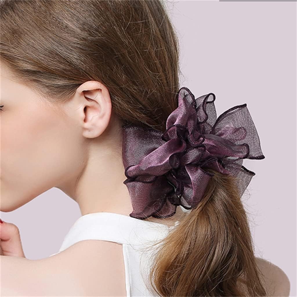 Headwear hair leather band handmade accessories binding rope female lace curling flower