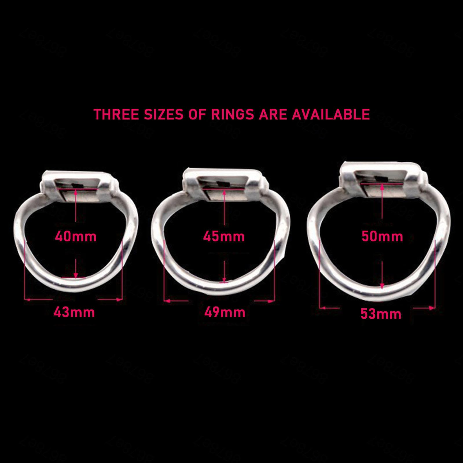 Cage De Chasteté Métal Homme Chastity Cage Men Metal Cage Chastetée,large-40mm