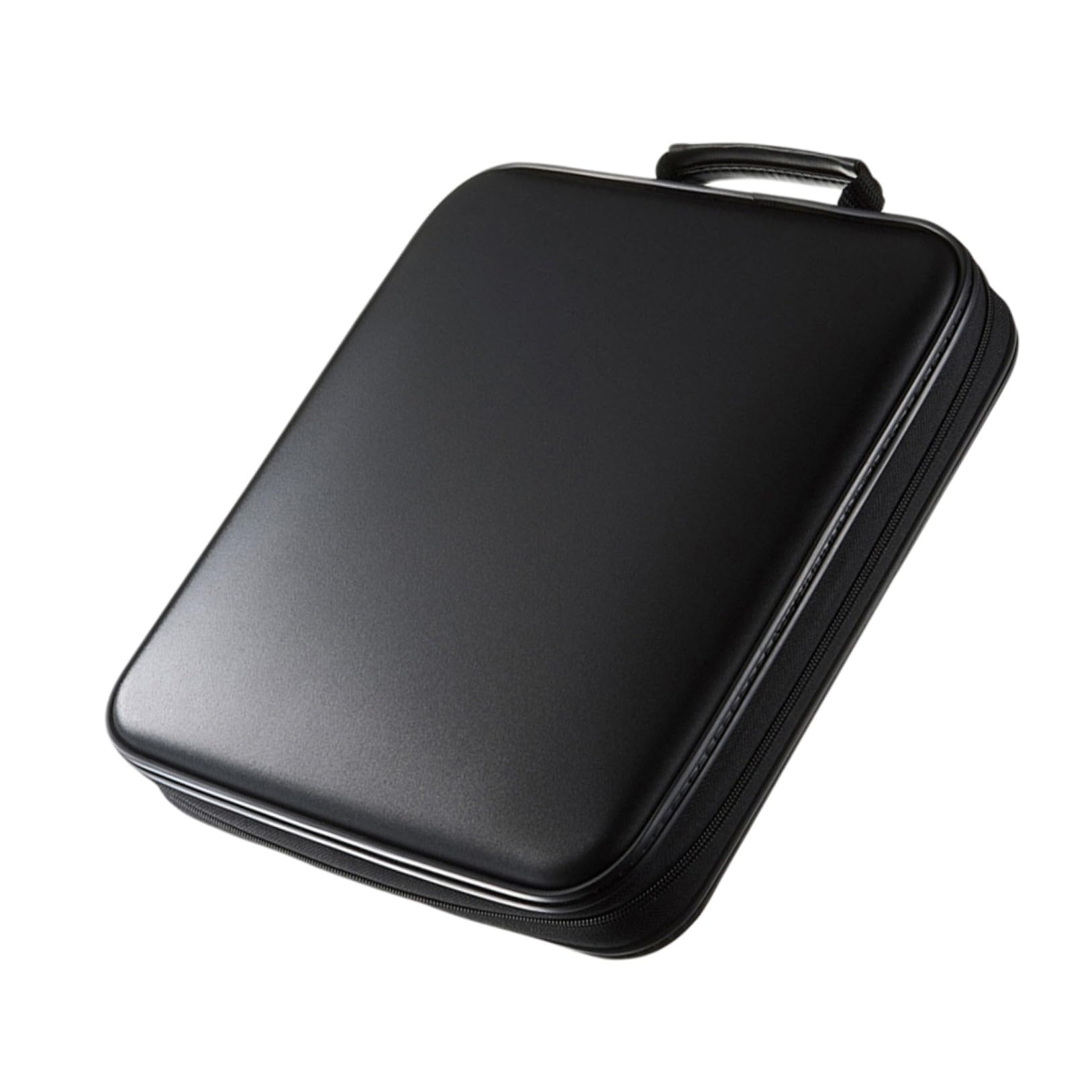 Custodia Per Cd e Dvd 160 Posti in Pp Rigido Rivestimento Interno, Porta Cd Portatile Maniglia Per Protezione Da Graffi e Urti, Organizer Per Dischi Per Trasporto e Conservazione
