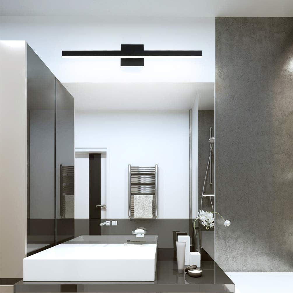 Buy Aipsun 27.6 inch Modern Black Vanity Light LED Black Bathroom ...