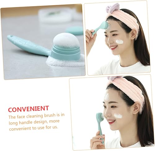 Miniatura 2 de EXCEART Cepillo de limpieza facial de silicona, cepillo de limpieza facial, removedor de puntos negros, limpieza facial, cepillo de lavado,