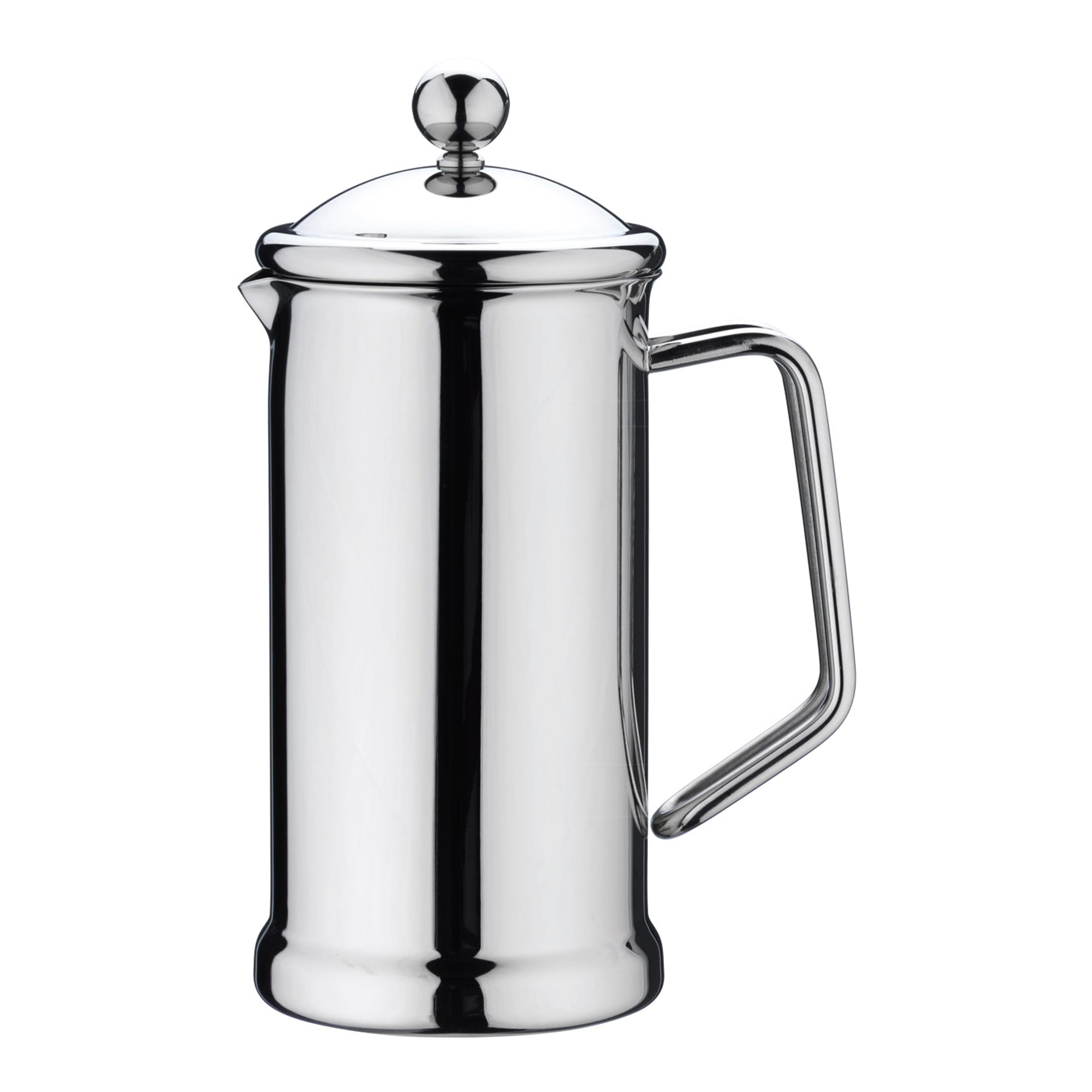 Caffettiera a stantuffo in acciaio INOX con finitura a specchio, Acciaio inossidabile, 8-Cup