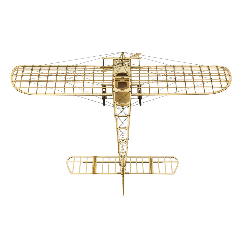 Torcster 214341 Bleriot XI 1:23 Holzbaukasten Standmodell Modellflugzeug Bausatz DIY, gelaserte Balsa Sperrholz Holz Bauteile Holzmodell Flugzeug