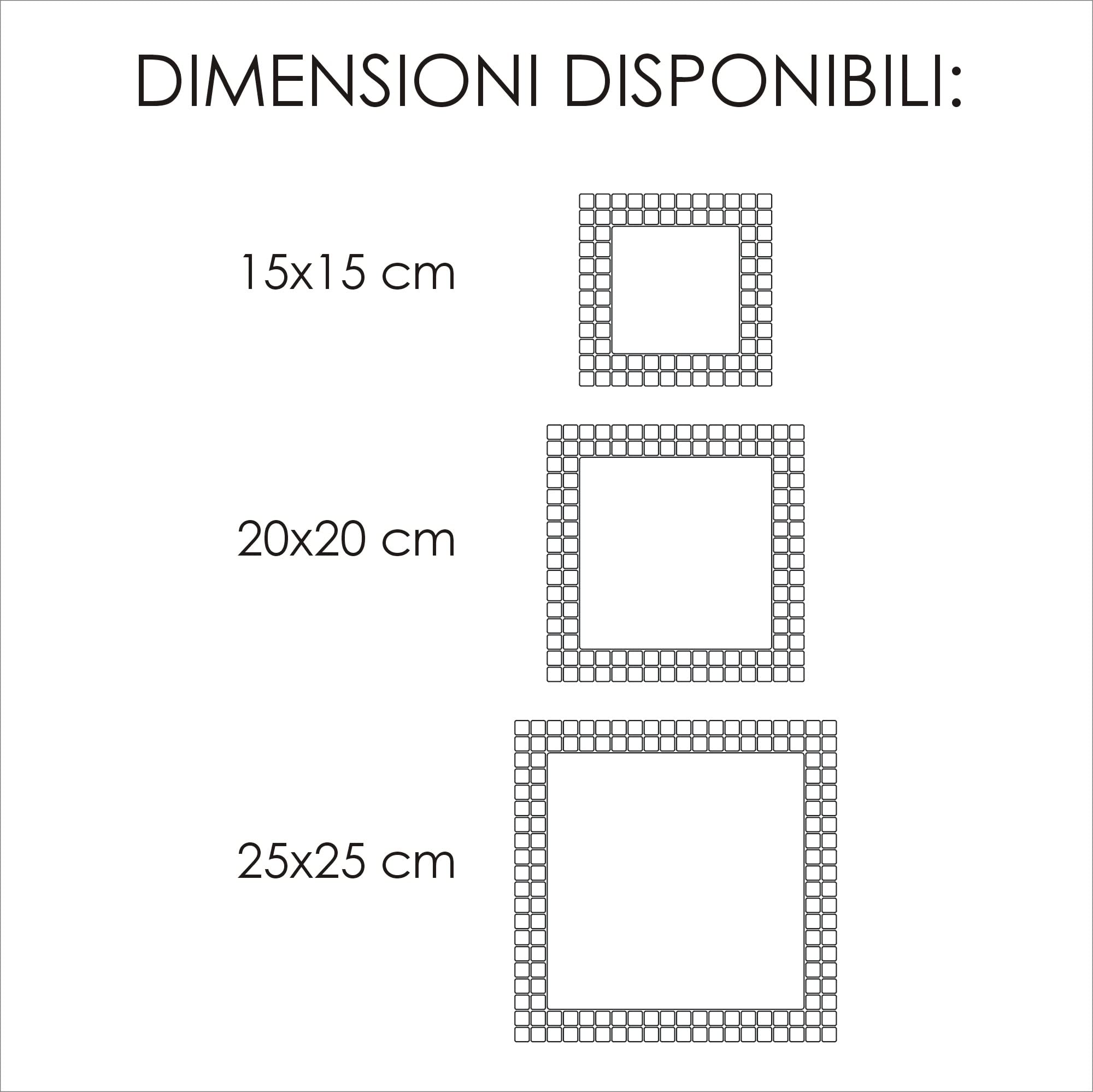 GUIZZO Creart - Numero Civico Esterno Personalizzato in Ceramica, Targhetta Personalizzata Via/Nomi con Cornice Mosaico, Targhetta Porta Ingresso Personalizzata Made in Italy, 14x14H cm, Marrone/Beige