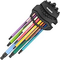 Vista 13 de toolant - Juego de llaves Allen de 22 piezas (métricas y SAE), juego de llaves Allen de brazo extra largo con extremo de bola, juego de llaves