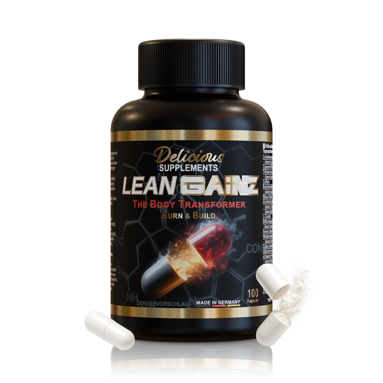 Lean Gainz - The Body Transformer ? die All-in-One-Lösung für Muskelaufbau, Kraftentwicklung, Leistungssteigerung und Diät-Unterstützung!