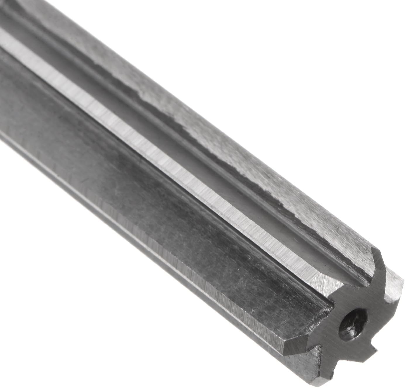 Chucking Reamer 12.5mm, H7 HSS Lathe Machine Reamer 6 Straight Flutes, Round Shank Milling Cutting Tool, Metric Reaming Drill Bit for Stainless Steel Metal Hole