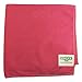Unger MF40R MicroWipe Heavy Duty Red Microfiber Cloth - 10 / CS