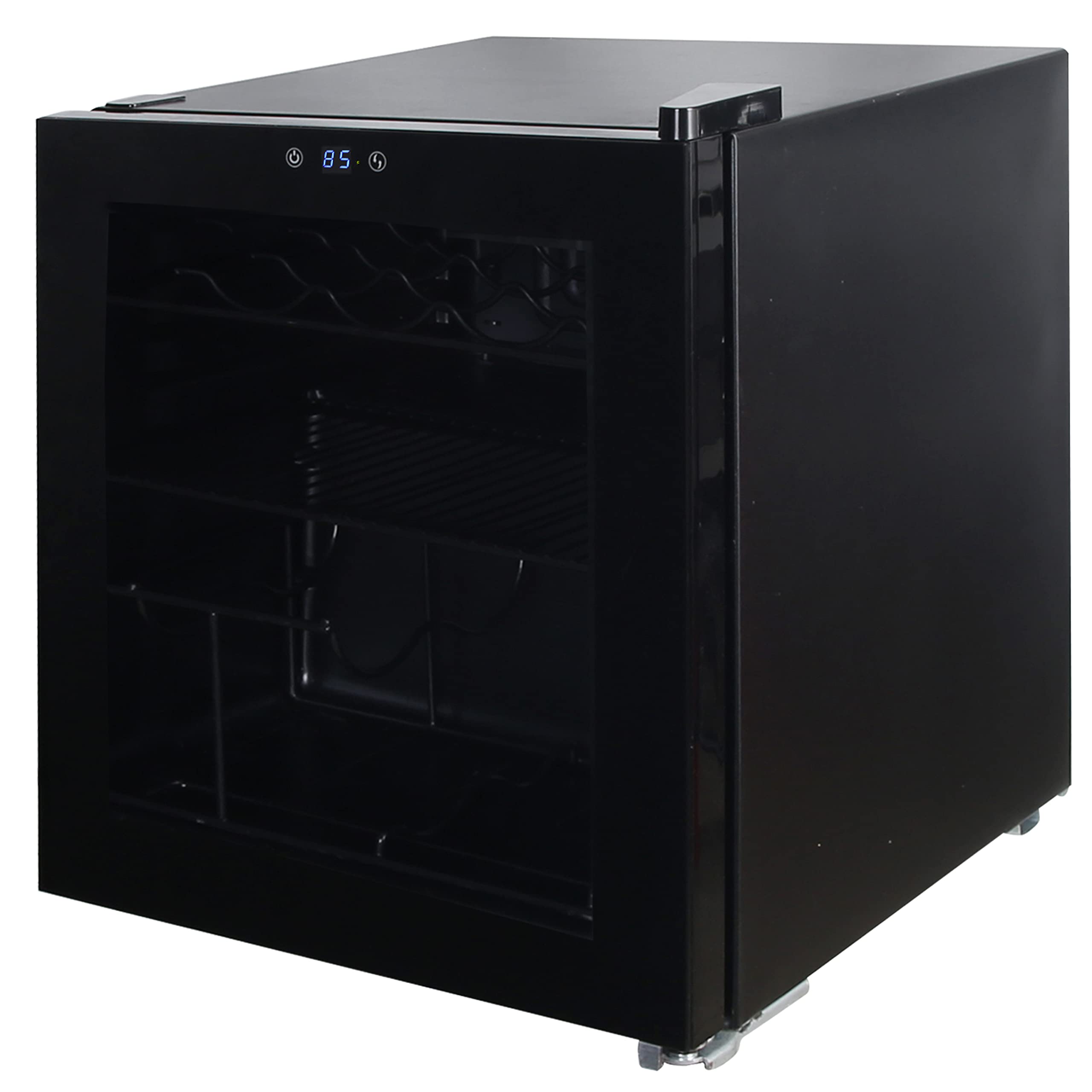 Avanti Beverage Refrigerator And Wine Cooler With 15 Bottle/60 Can Capacity, Glass Door, 17-Inch Wide Freestanding, Adjustable Thermostat Control, 1.6-Cubic Feet, Black on Fridge.com - View 5