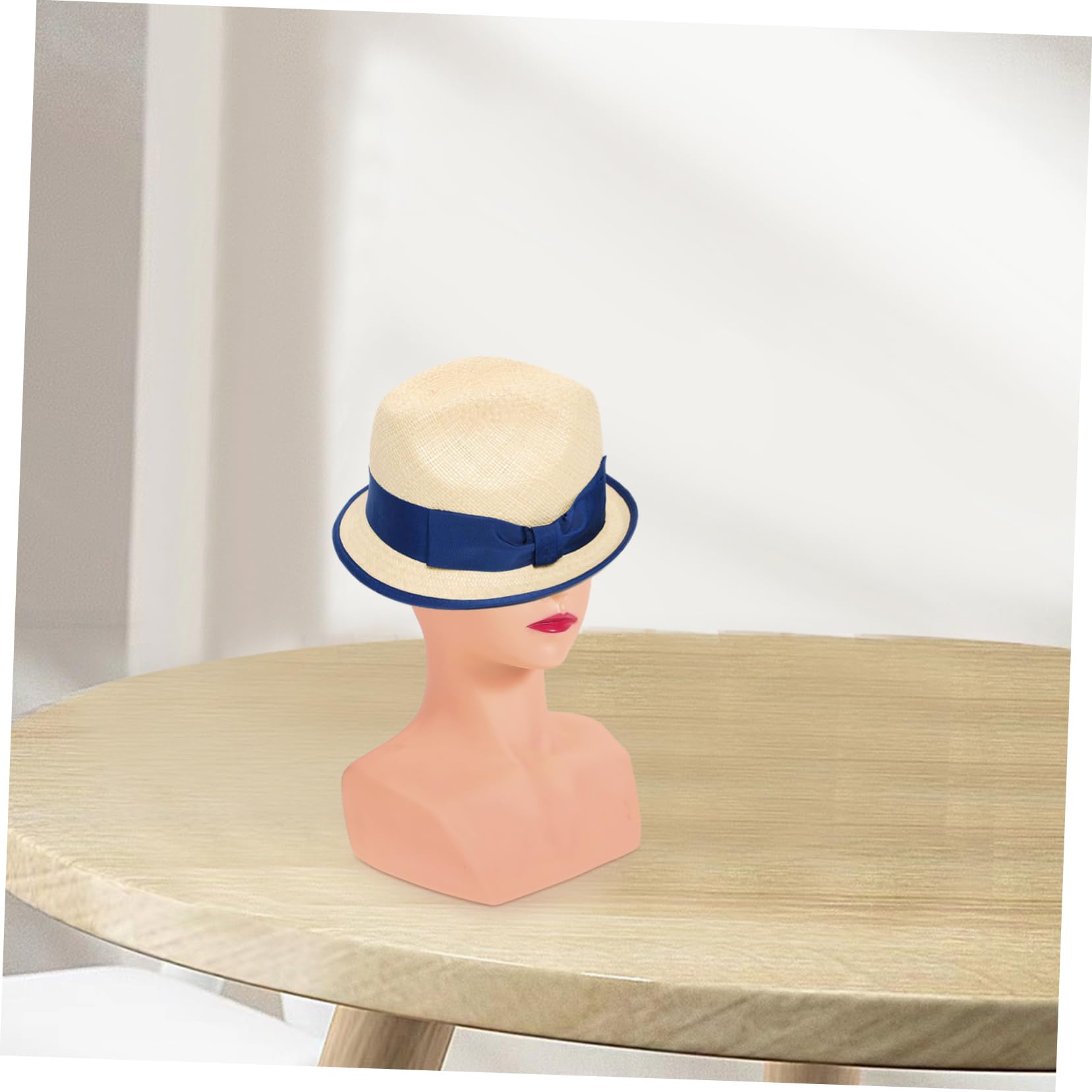 Pvc Perückenkopfständer Beige für Perücke und Hut, Schaufensterpuppe