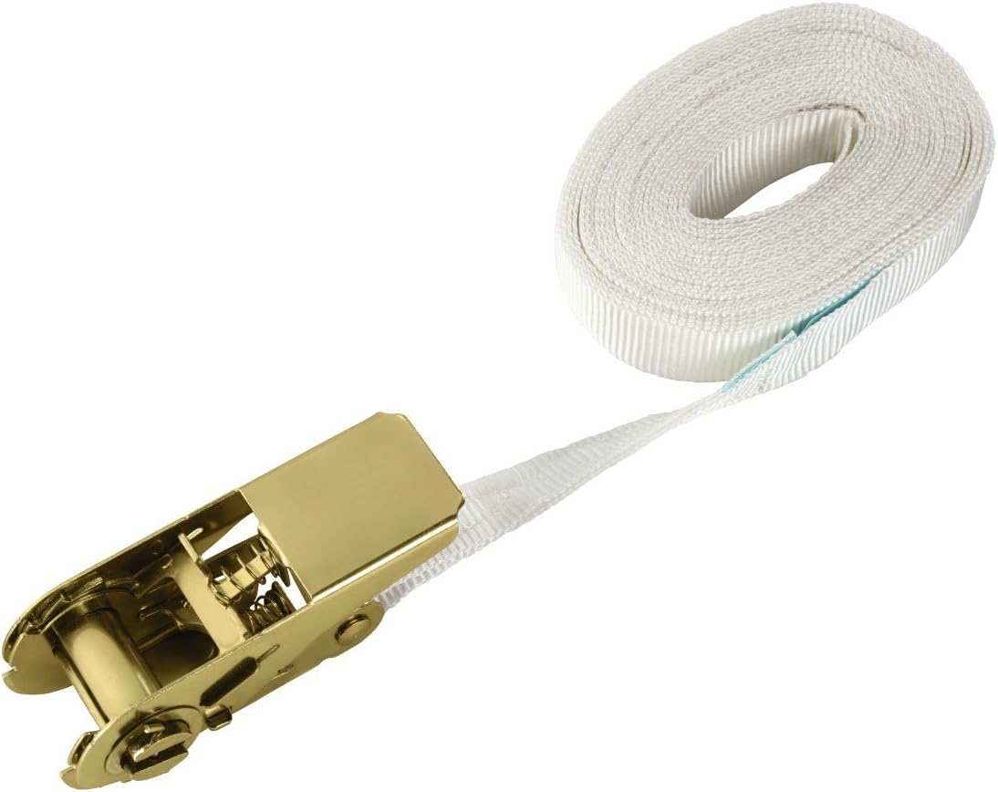 Xavax | Safety Lashing Strap with Ratchet for Laundry Drier | White