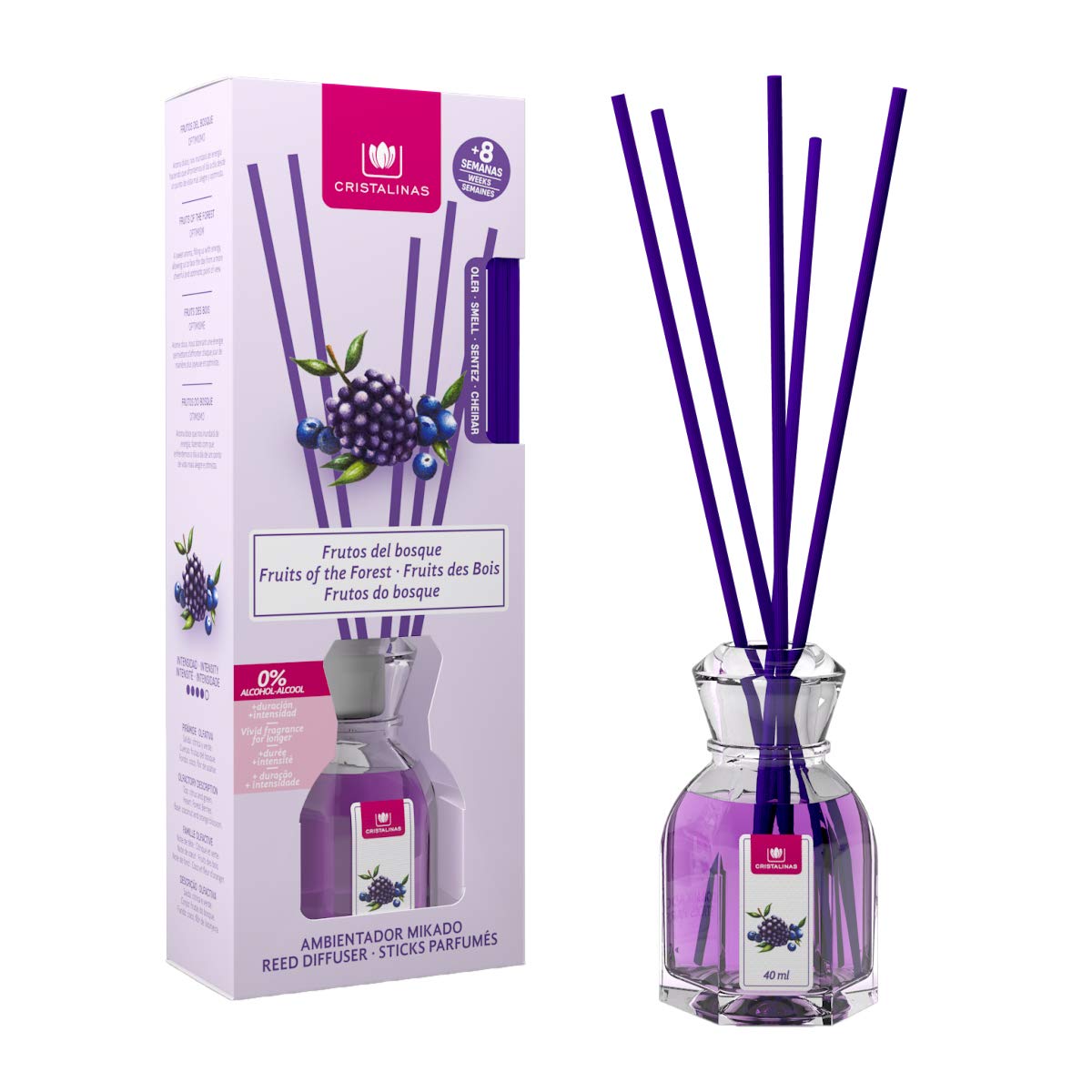 Buy CRISTALINAS Air Freshener, Reed Diffuser, 40ml / 8 weeks, 0