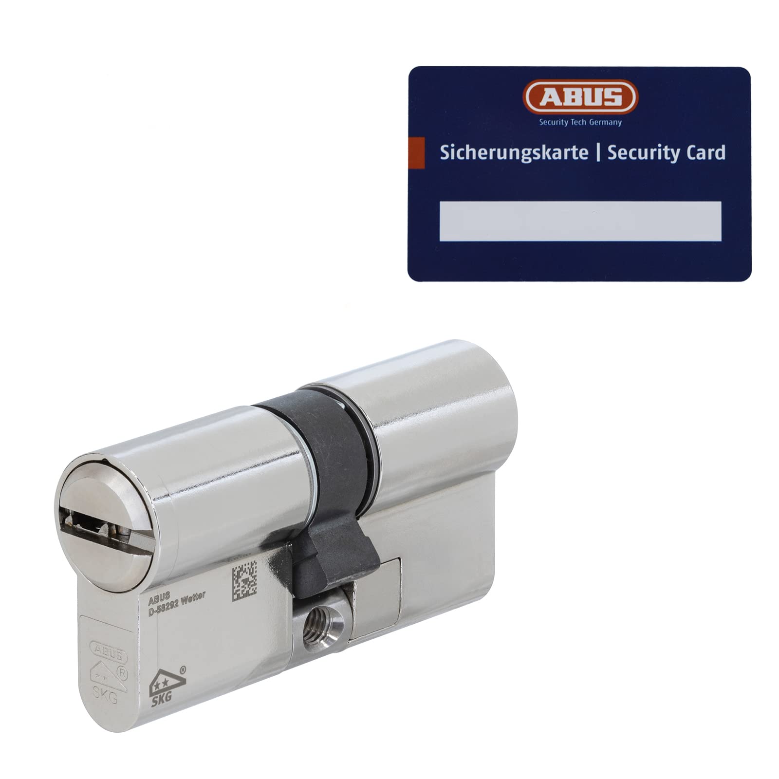 ABUS EC880 Schließzylinder 35/55 Einzelschließung inkl. 3 Wendeschlüssel (saphirblau)