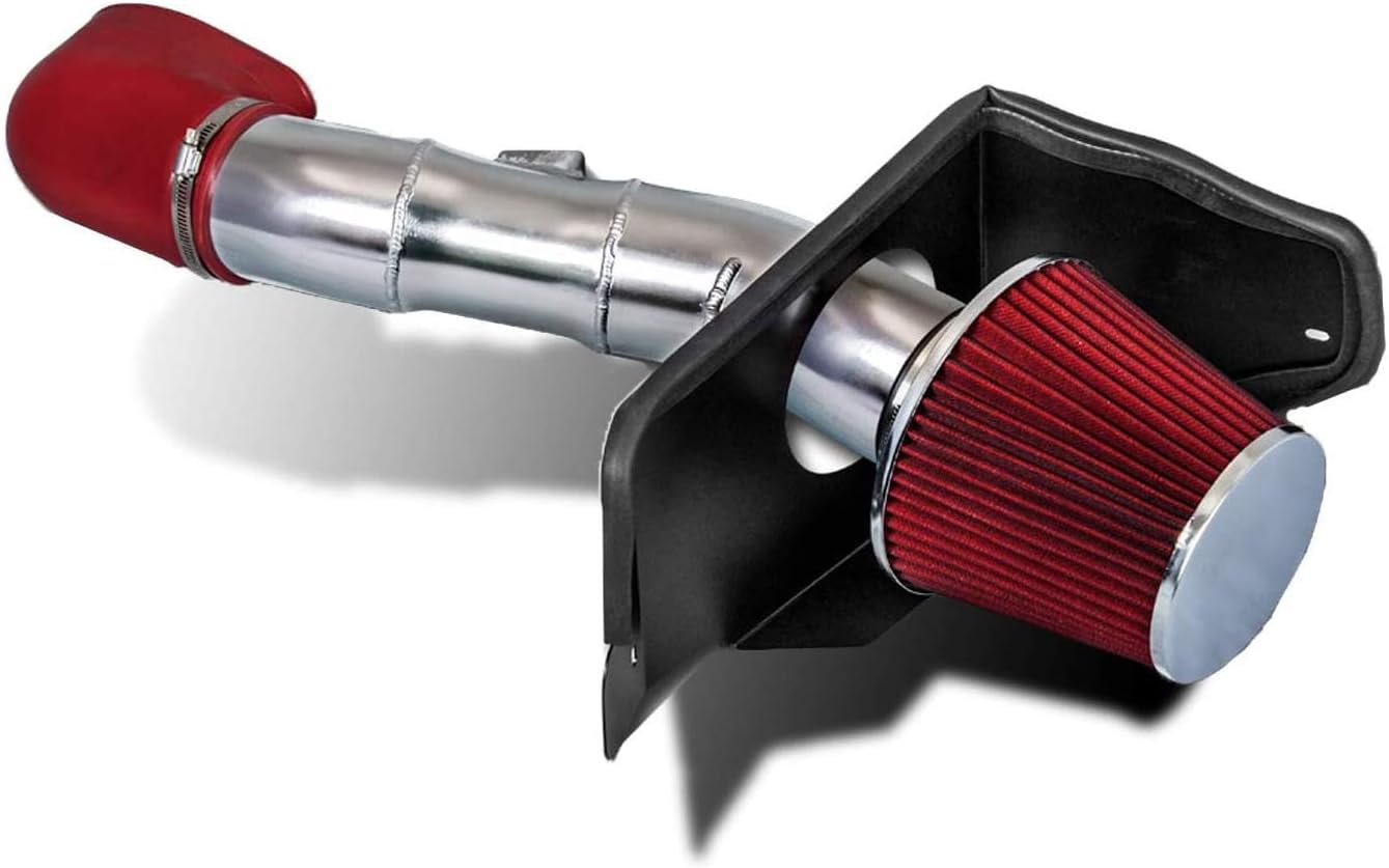 Cold Air Intake Kit with Reusable Red Filter Compatible with Ford 05-09 Mustang GT 4.6L V8