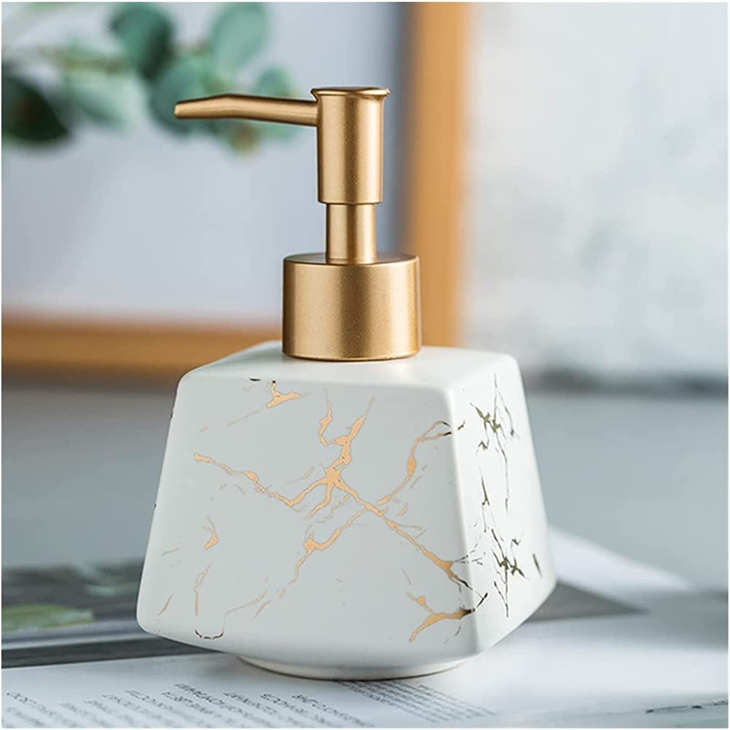 Dozownik mydła, Dozowniki mydła Dozownik 260ml Ceramiczny dozownik, dekoracyjny w płynie