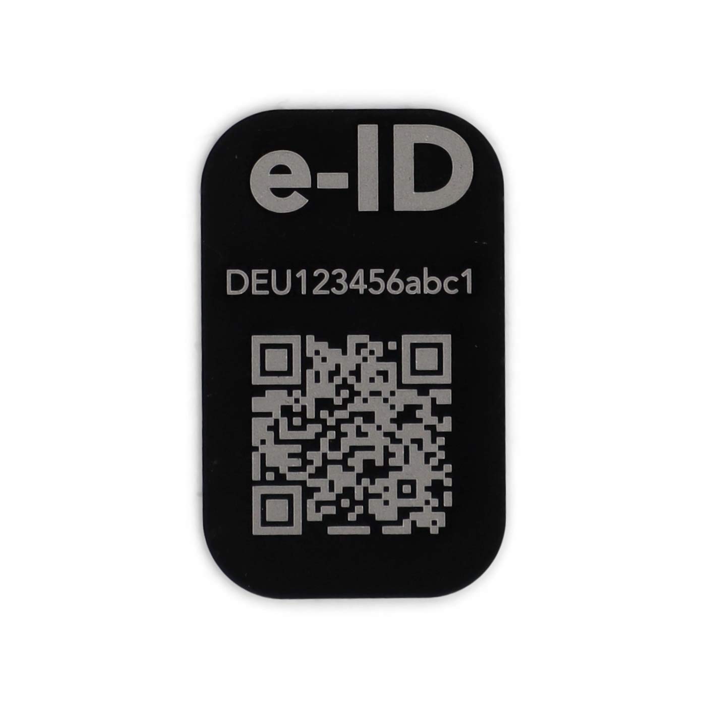 Targhette di Identificazione per Droni in Alluminio 31x19mm QR-Code