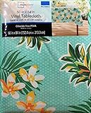 Summer Pineapple Pattern Rectangular Vinyl Tablecloth (60 x 84 Inches)