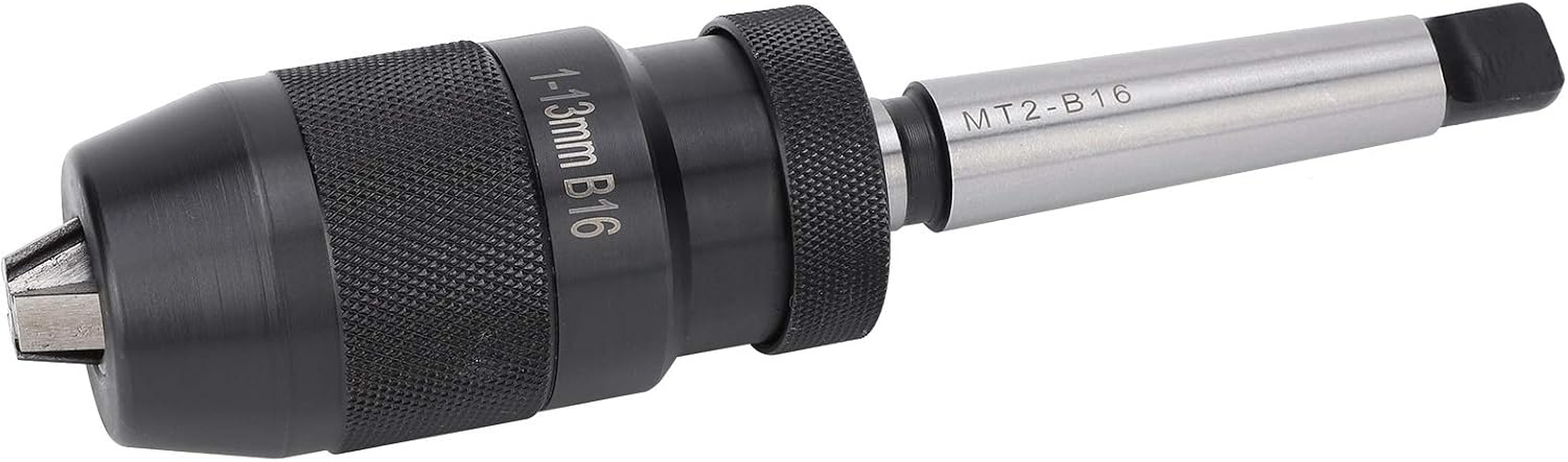 モールステーパークイックリリースキーレスドリルチャック MT2-B16 1-13mm フライス盤旋盤用 小型