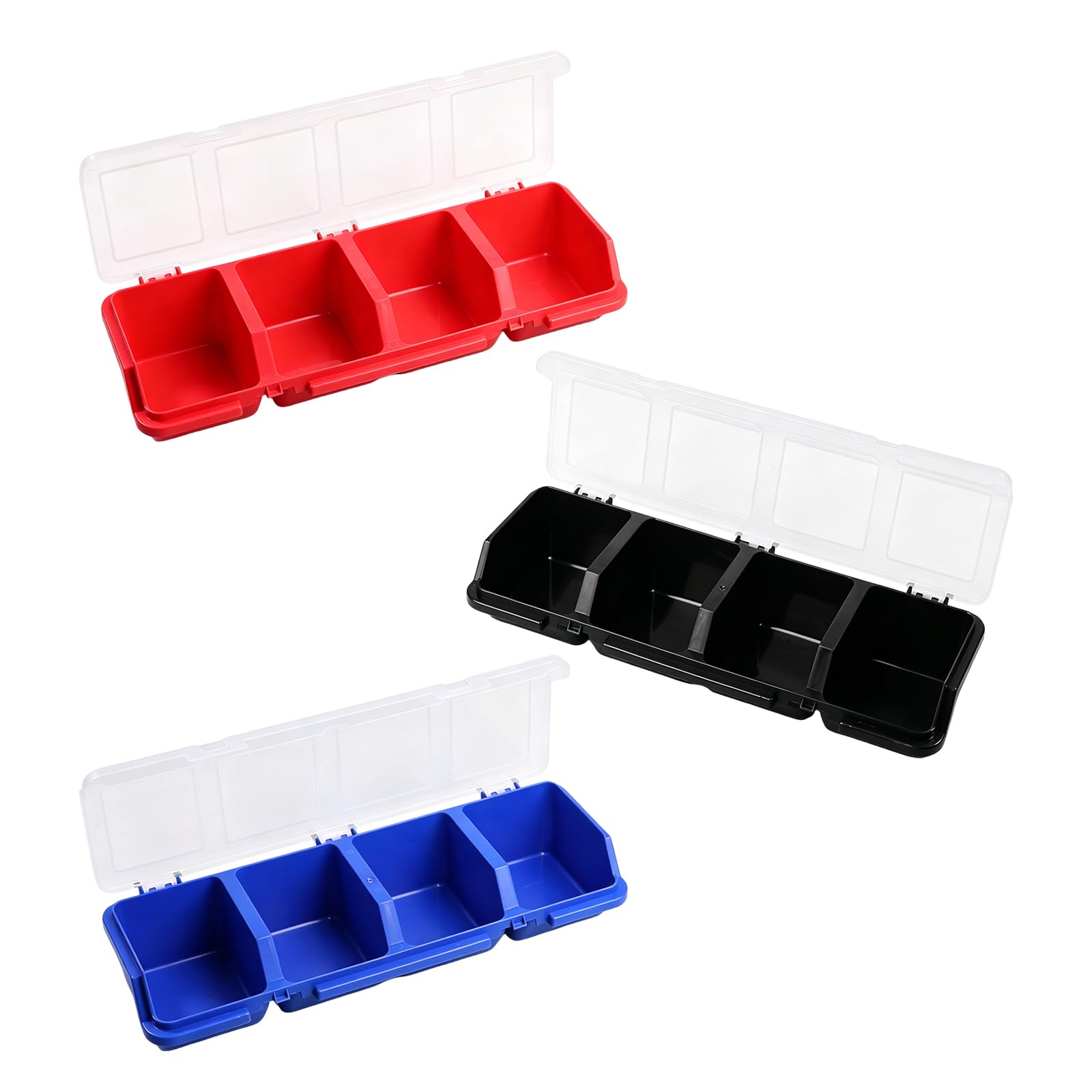 BWANGIAO Storage Box Stacking Bin With Multiple Compartments For Screws Nut Bolts And Small Hardware Parts Organizers