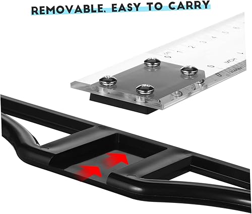 Miniatura 6 de iplusmile Regla cuadrada en T acrílica, herramienta de dibujo y diseño cuadrado en T, regla de medición en T para carpintería, dibujo, arquitectura,