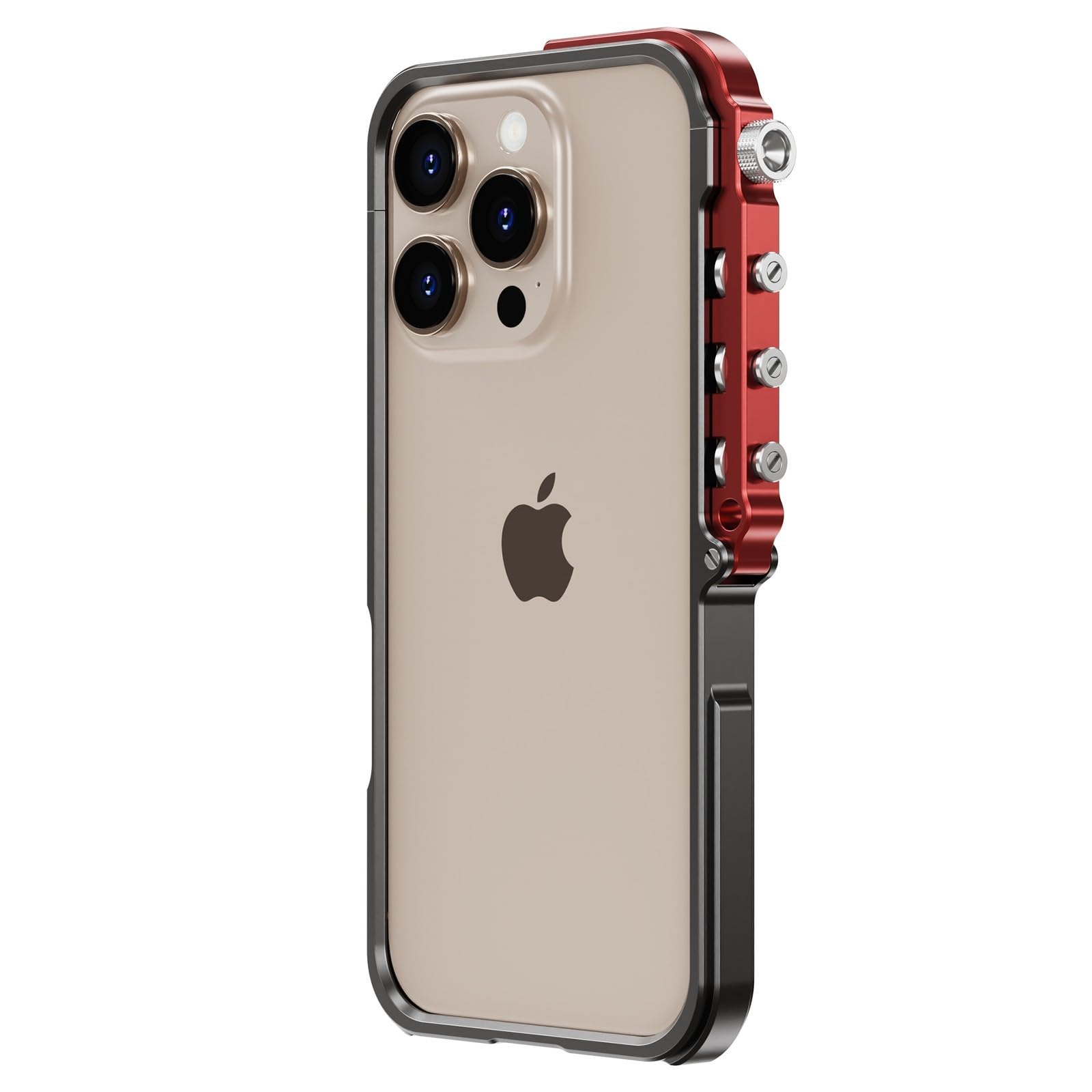 Coque iPhone 15 Pro Max noire en métal aux finitions premium