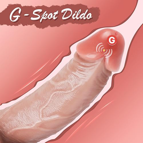 Miniatura 2 de Consolador anal realista de 8 pulgadas para estimulación del punto G, material seguro para el cuerpo, con ventosas fuertes, juguetes sexuales para