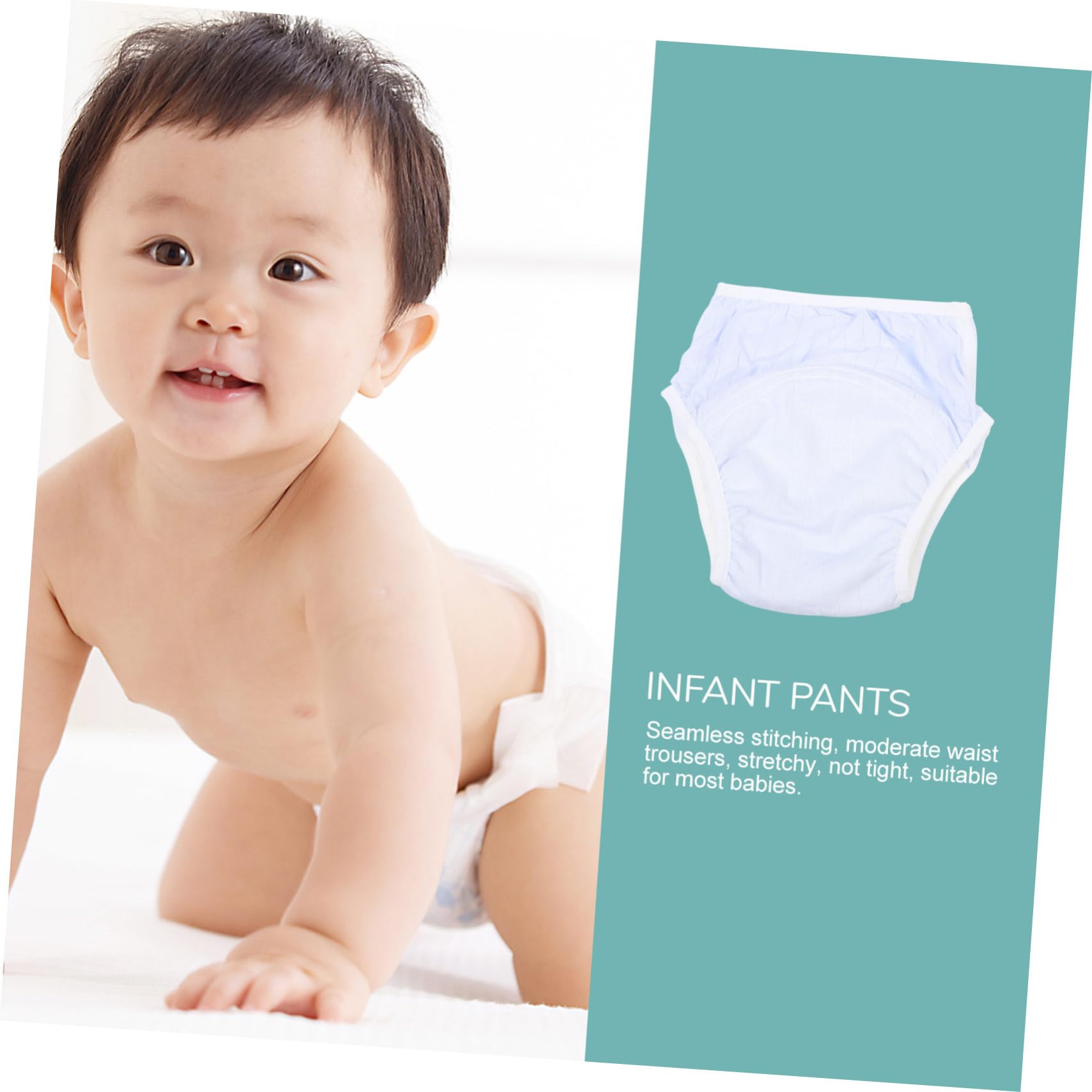 KOMBIUDA Baby Supply Durable Breathable Training Underwear in Soft Cotton Ice Silk Blue
