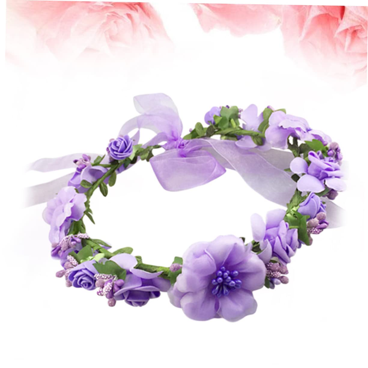 FRCOLOR 3piezas Diadema Floral De Flores Artificiales Para Bodas y Fiestas Accesorio Elegante Para Niñas y Mujeres Diseño Vividamente y Natural Para Fotografías y Eventos Especiales
