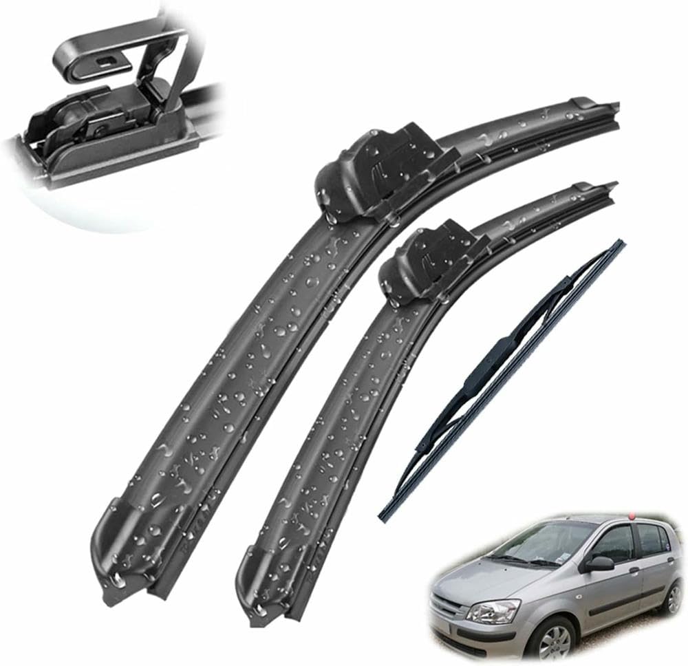 Zestaw wycieraczek przednich i tylnych JUWENFF do wycieraczek samochodowych Hyundai Getz 2002-2009, 22"+14"+14"