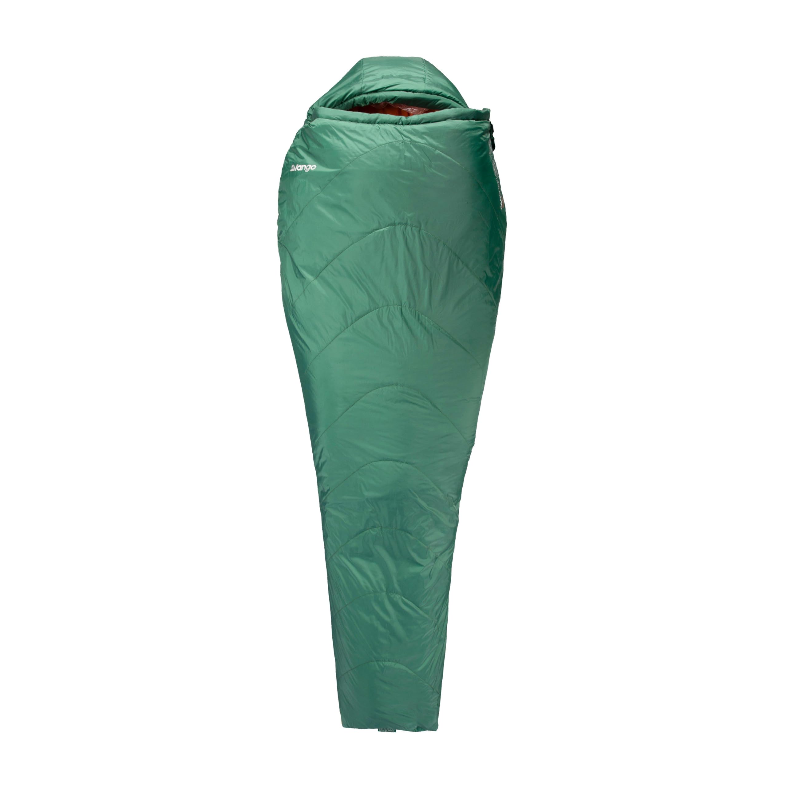 Vango Banshee 200 Sleeping Bag, Lightweight, 4T Synthetic Insulation, 3D Hood, Compression Stuffsack Included, 1 kg, Year-Round Camping