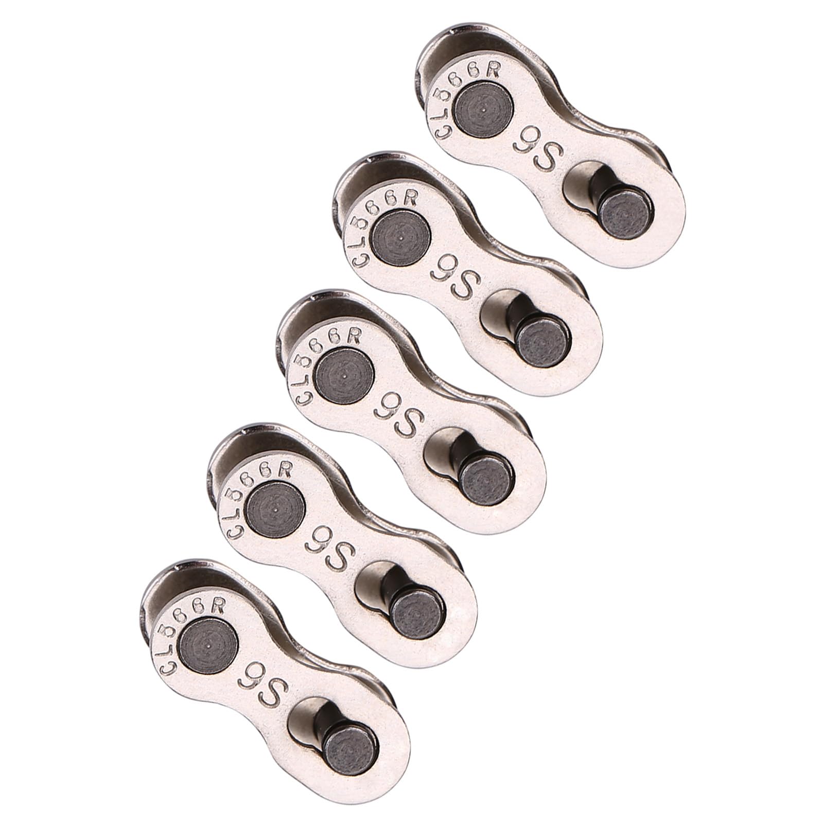 Heavy Duty Chain Link Quick Release Connector, 5 Pairs Metal Chain Master Link Connectors Repair Parts for (No Standard-9 Speed)