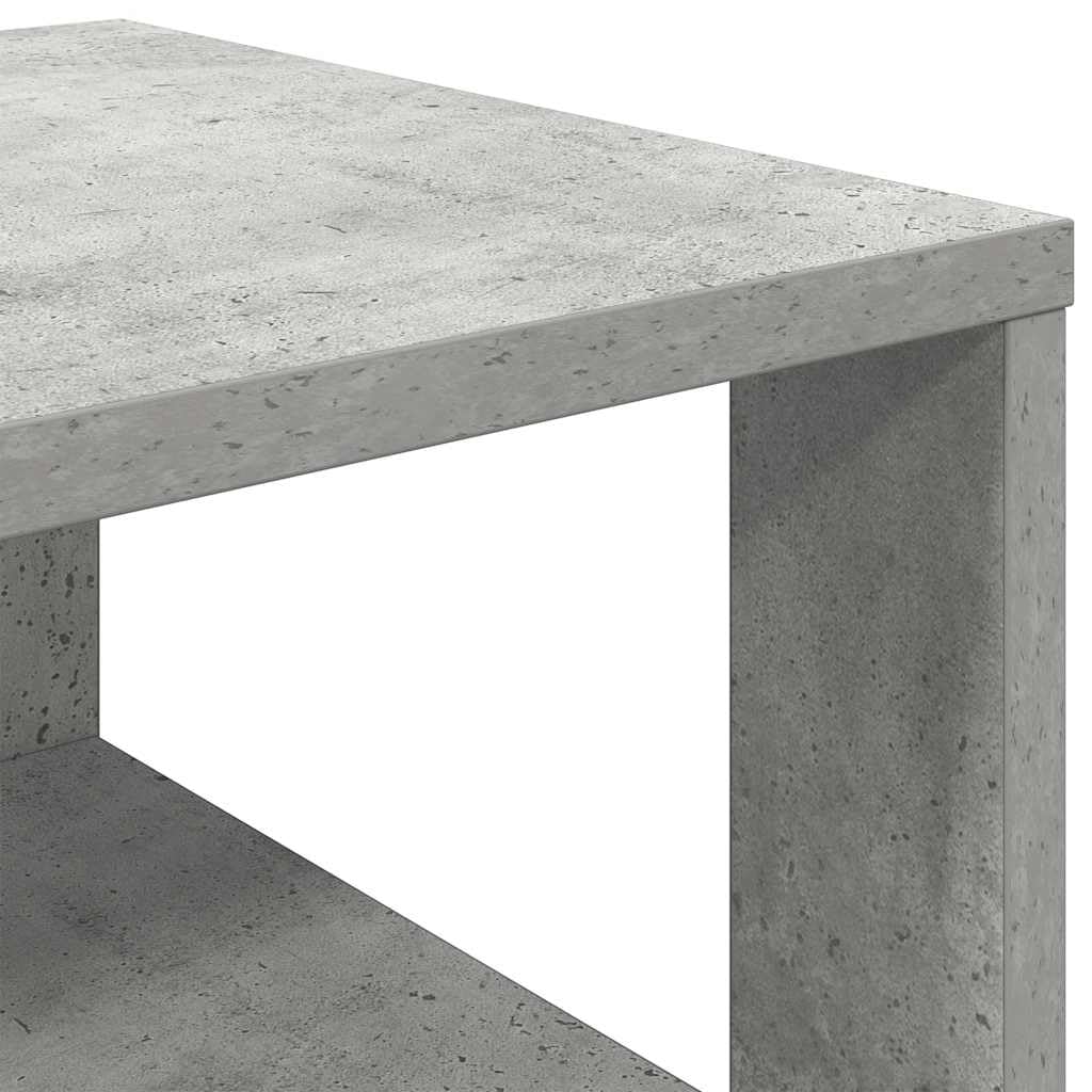 Stojak na buty szary beton 61 x 32 x 87,5 cm, płyta wiórowa | Oszczędność miejsca, duże półki, górne piętro, mocowanie ścienne, 60 kg