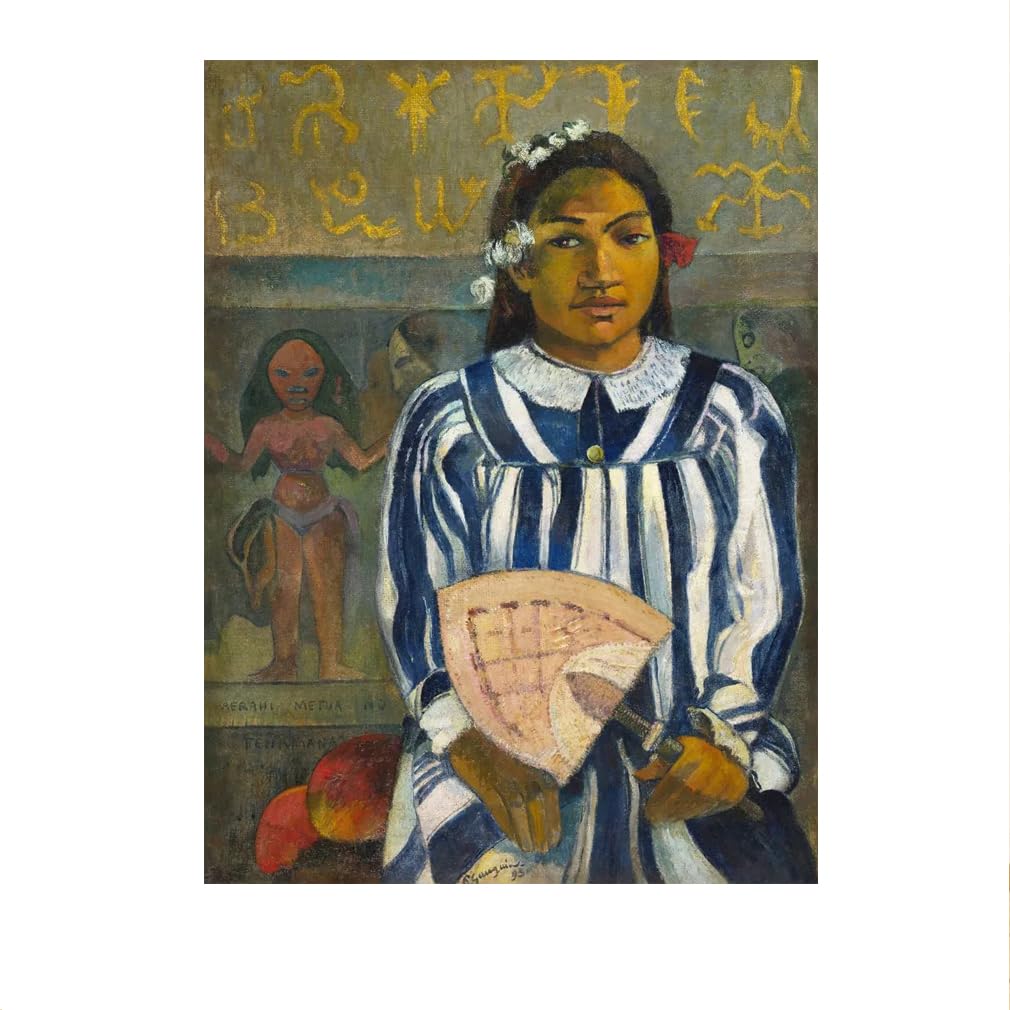Art Mural Paul Gauguin Peinture Toile Premium Impression Figure Abstrait