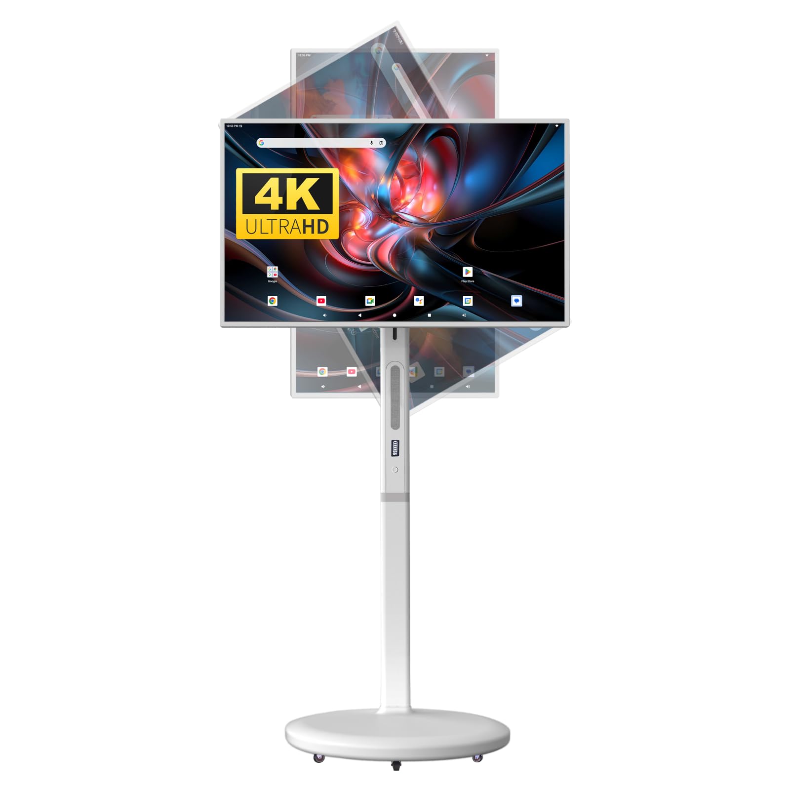 32" 4K UHD Smart TV, Android15 Rotatable Touch Screen Mobile TV