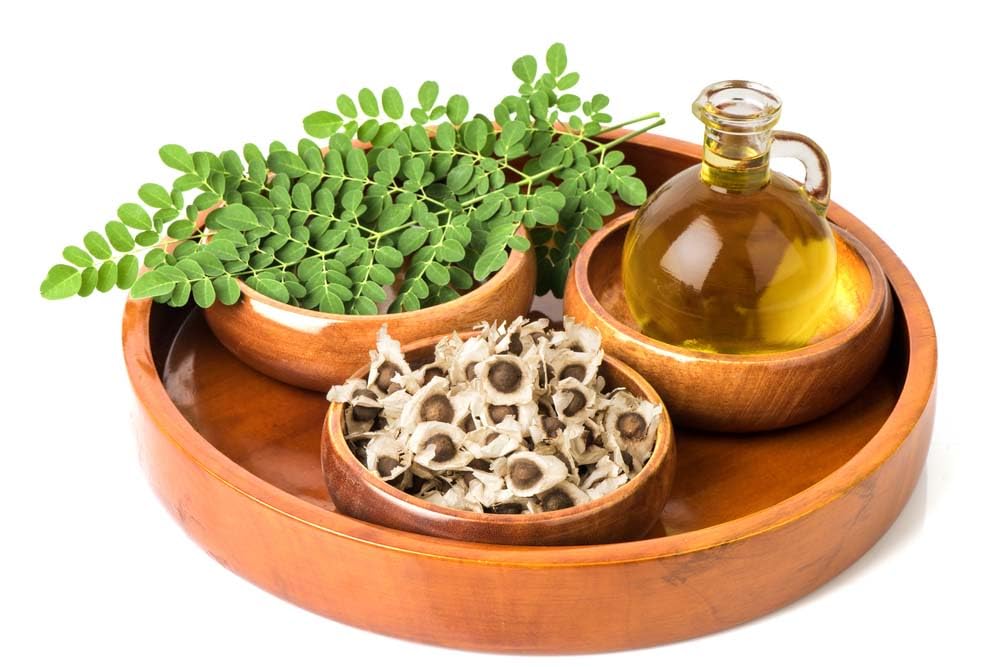 CHOSA Olio di Moringa 1L con Dispenser, Spremuto a Freddo, Non Raffinato, per Corpo Viso Capelli e Cosmetici Fai da Te